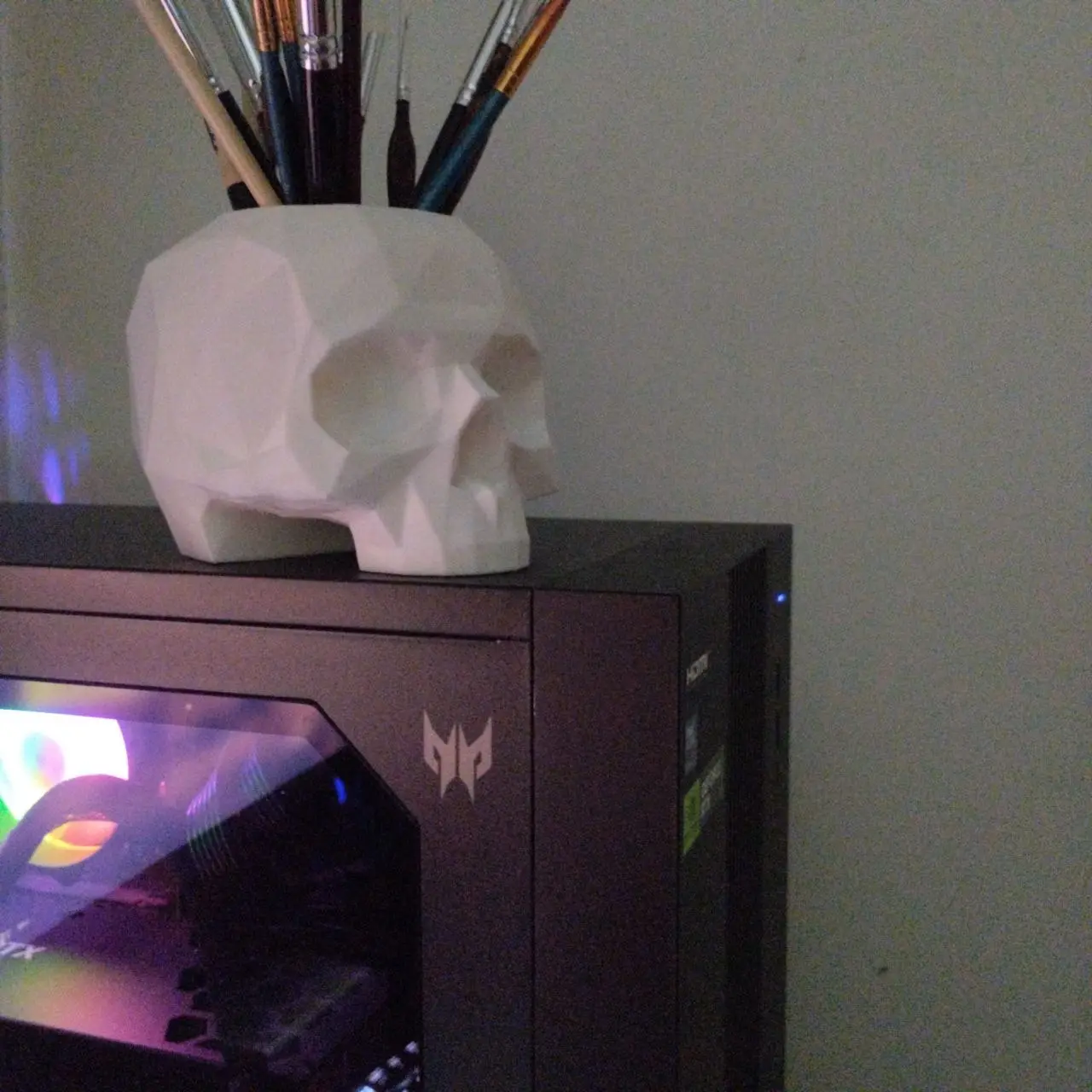 Low-Poly Skull — modelo 3D