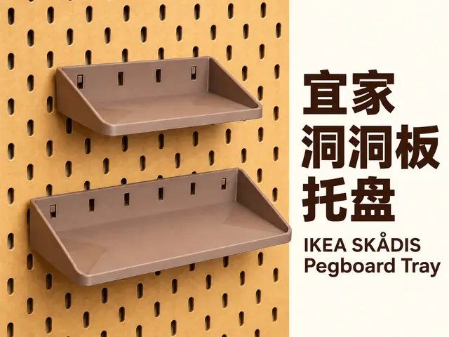 宜家洞洞板托盘｜IKEA SKÅDIS Pegboard Tray — modelo 3D