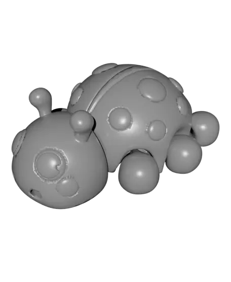 Flexi Ladybug Keychain Type A — modelo 3D