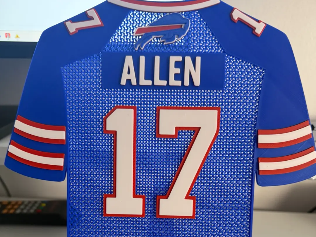 Josh Allen #17 Buffalo Bills 3D Jersey Art — modelo 3D