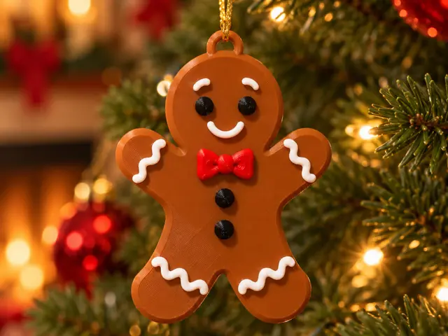 Gingerbread Man Christmas Ornament–Cute Tree Decor — modelo 3D
