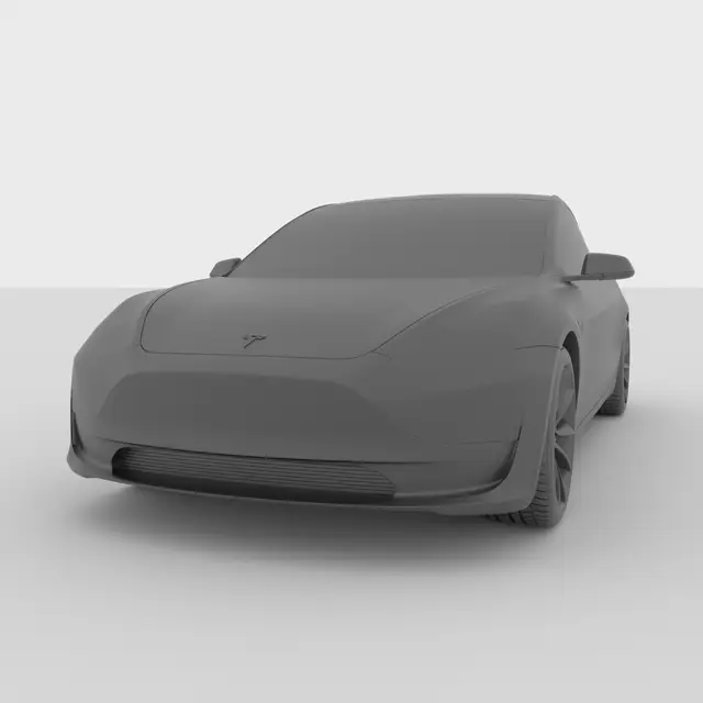 Tesla Model 3 for 3D Printing — modelo 3D