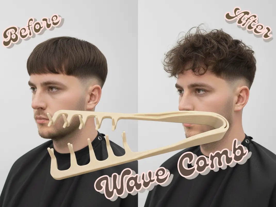 Wave/ Texture Comb – styling comb — modelo 3D