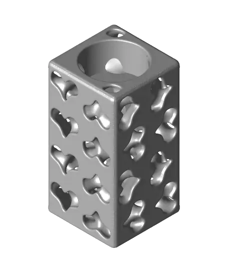 Heartstrings Tealight Holder Square — modelo 3D