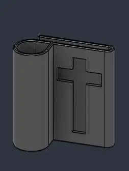Porta caneta bic para capa de livro / biblia — modelo 3D
