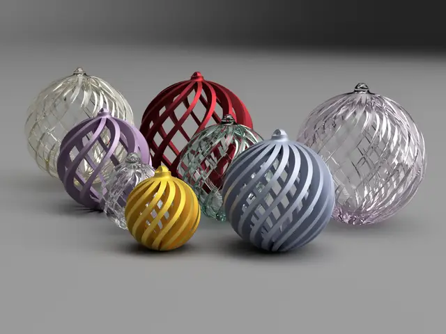 Christmas Balls, Single ribbing — modelo 3D
