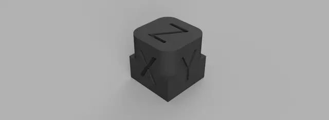 XYZ Test Cube 20mm — modelo 3D