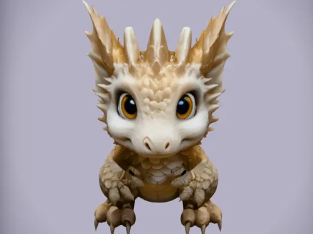 Q 版幼龙｜萌系小龙宝宝 — modelo 3D