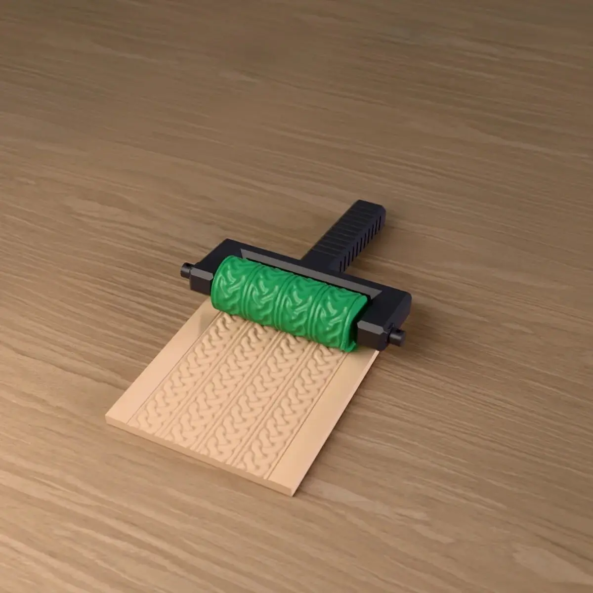 Celtic Knot Band Texture Roller, 3D Printable STL — modelo 3D