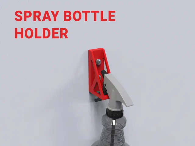 Universal Spray Bottle Holder – Wall-Mounted — modelo 3D