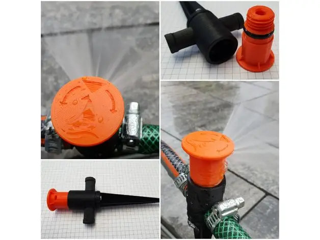 Garden Irrigation Spray System - Garten Bewässerung System — modelo 3D
