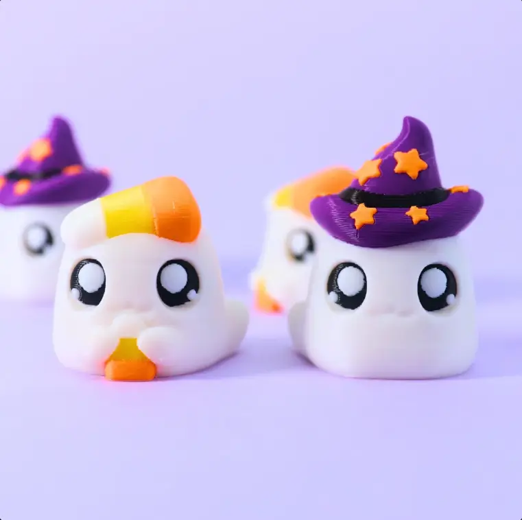 FREE Mini Ghosts| Halloween |Print in Place|No Supports — modelo 3D