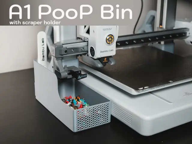 A1 Poop Bucket with scraper holder — modelo 3D