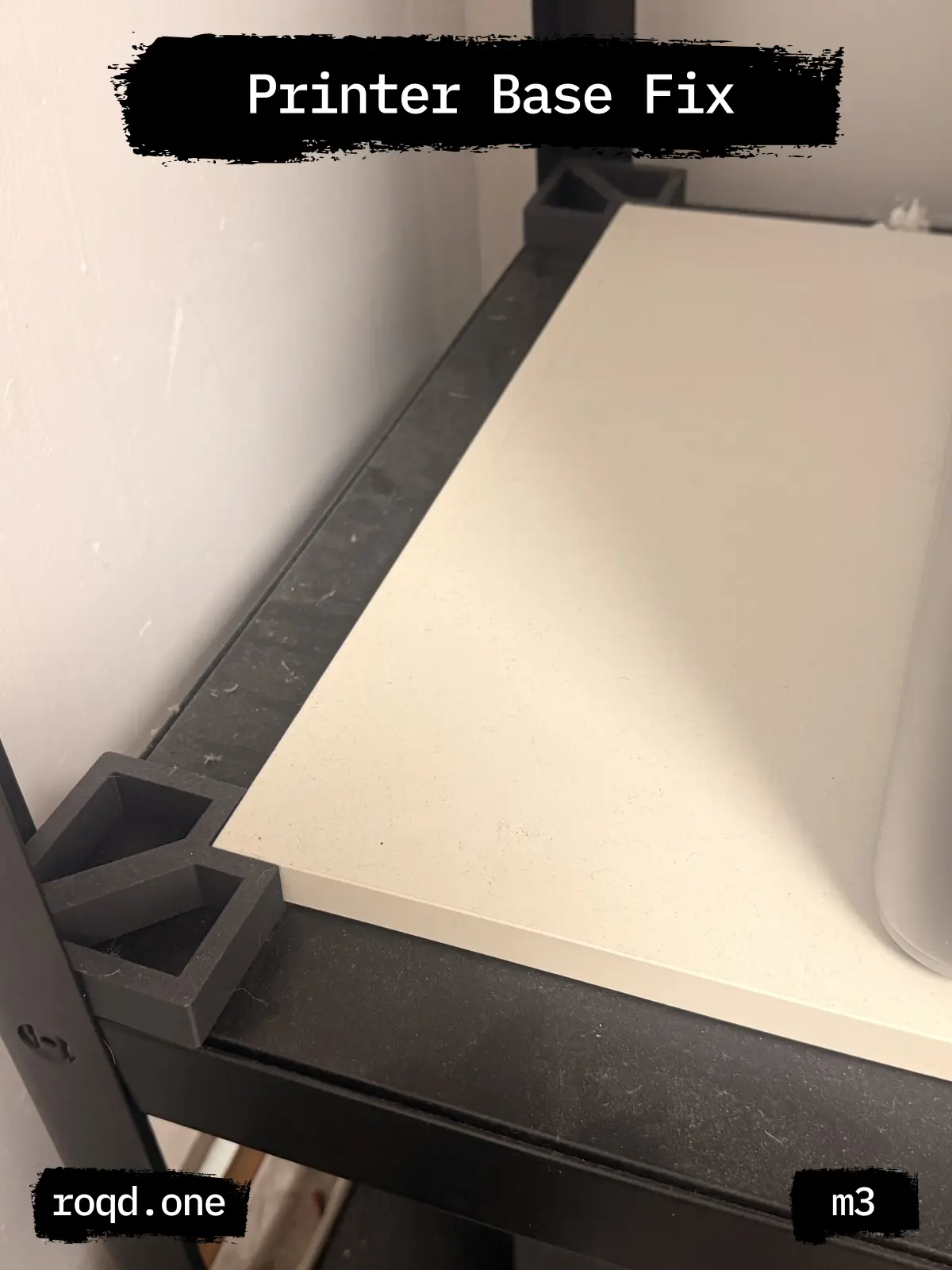 3D Printer Base Board Corner Retainer — modelo 3D