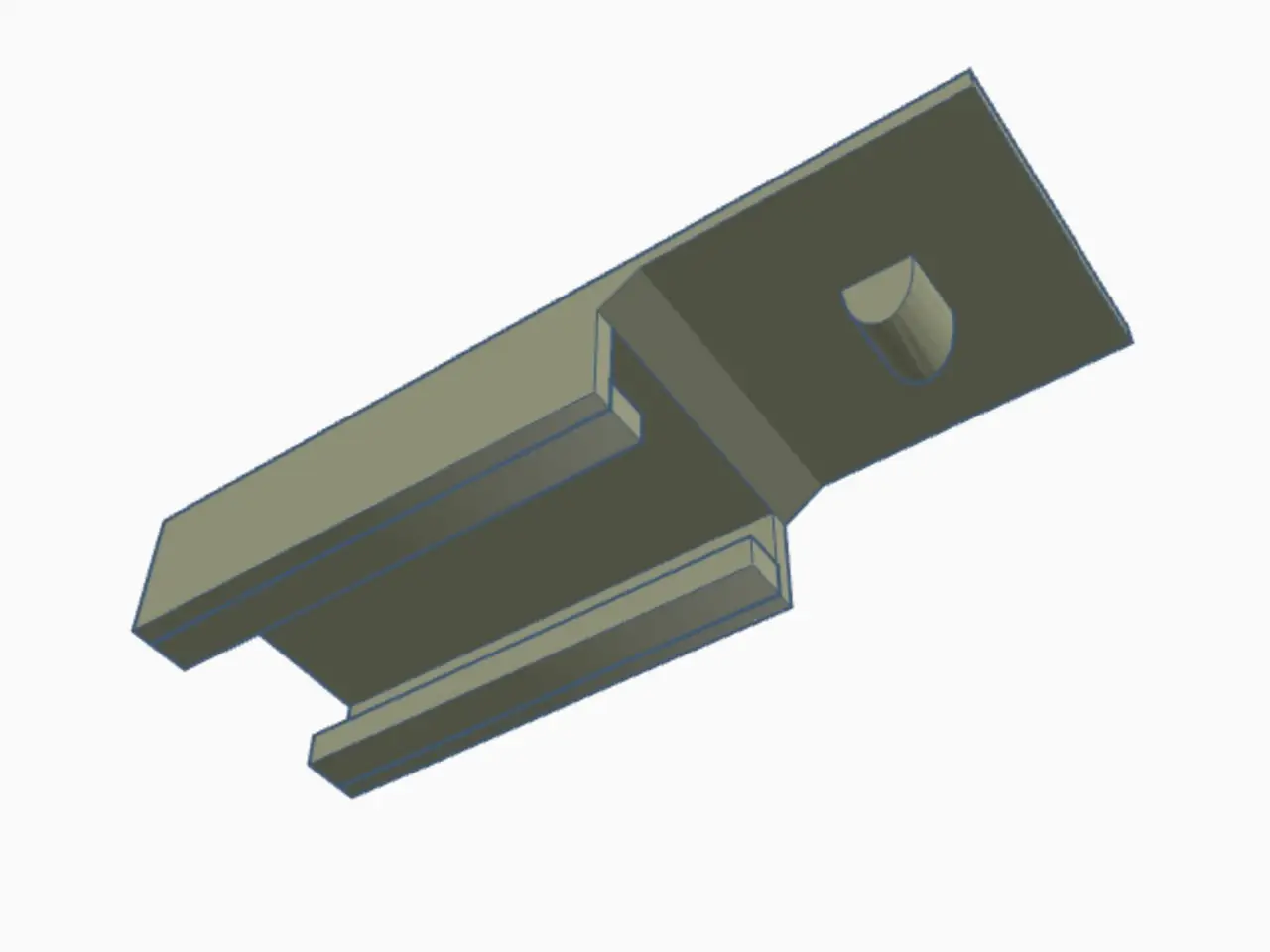 3d printable nerf rail tripod — modelo 3D
