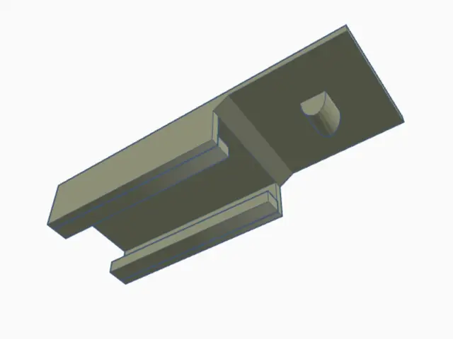 3d printable nerf rail tripod — modelo 3D