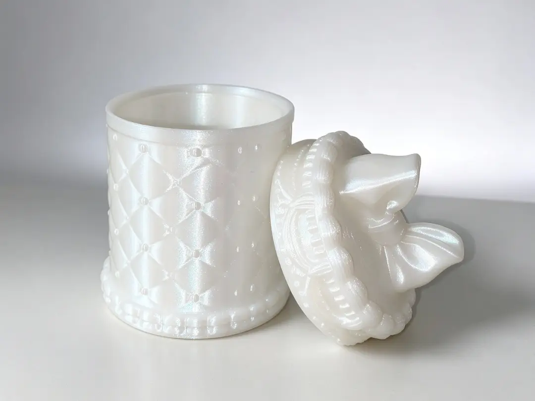 奶油蛋糕 菱格纹 收纳盒 收纳罐子 （可等比例放大） — modelo 3D