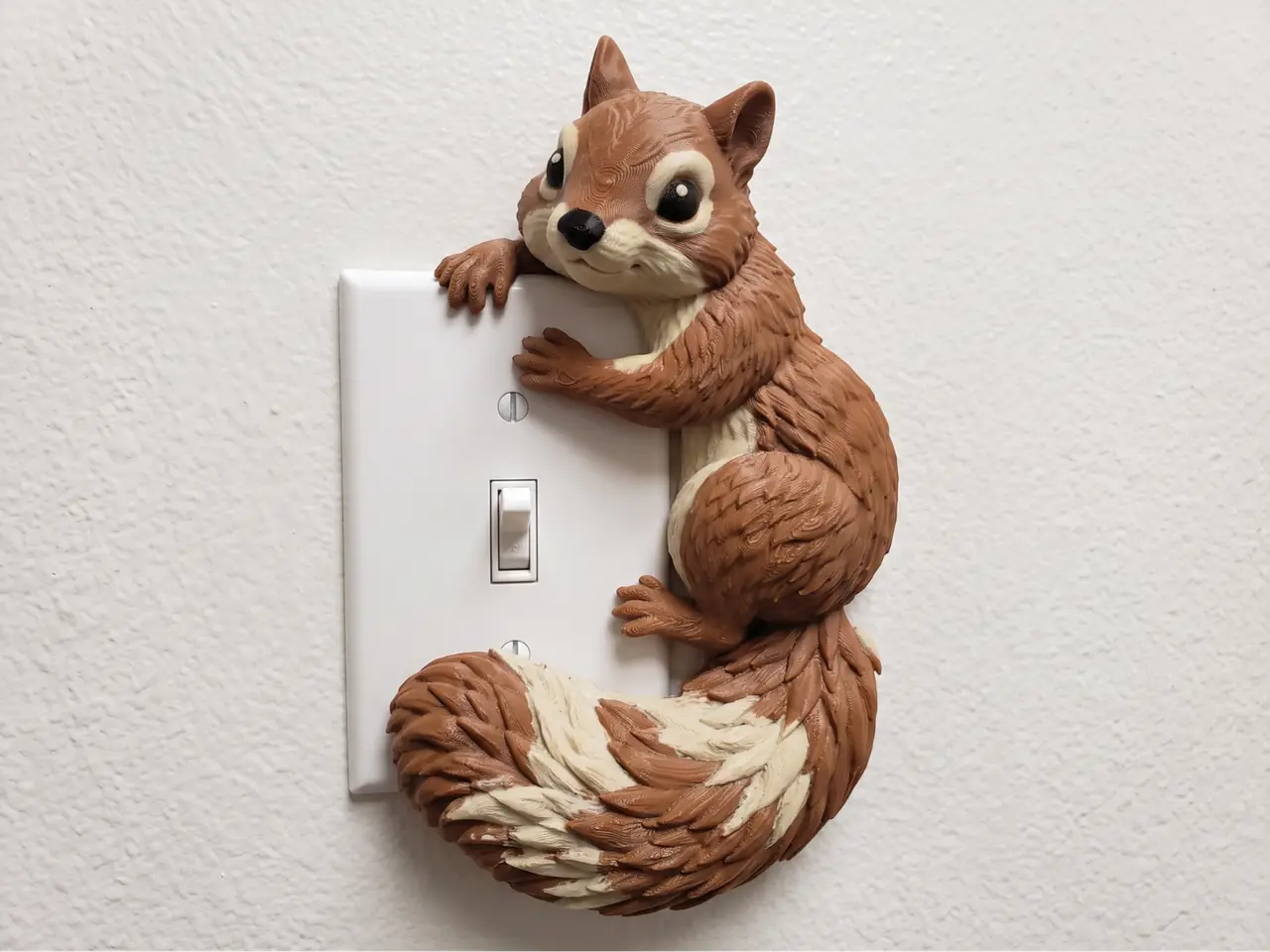 Squirrel Light Switch Cover Hugger — modelo 3D