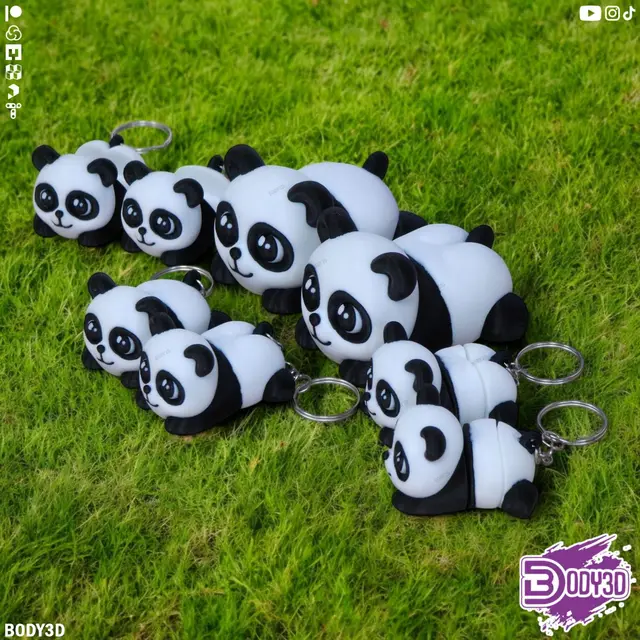 Kawaii Panda - Multi-Version Pack ( Supportless ) — modelo 3D