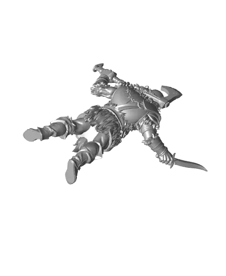 Goliath Male Fighter - With Free Dragon - 5e DnD Inspired for RPG and Wargamers — modelo 3D
