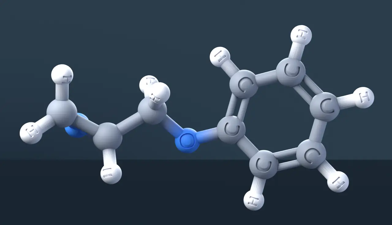Phenyl glycidyl ether 3D Model — CAS 122-60-1 — modelo 3D