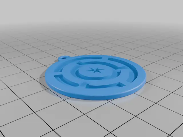 MazePendant — modelo 3D
