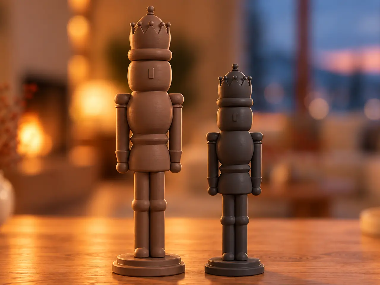 Minimalistische Nussknacker-Dekoration — modelo 3D