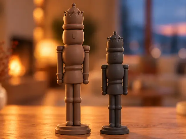 Minimalistische Nussknacker-Dekoration — modelo 3D