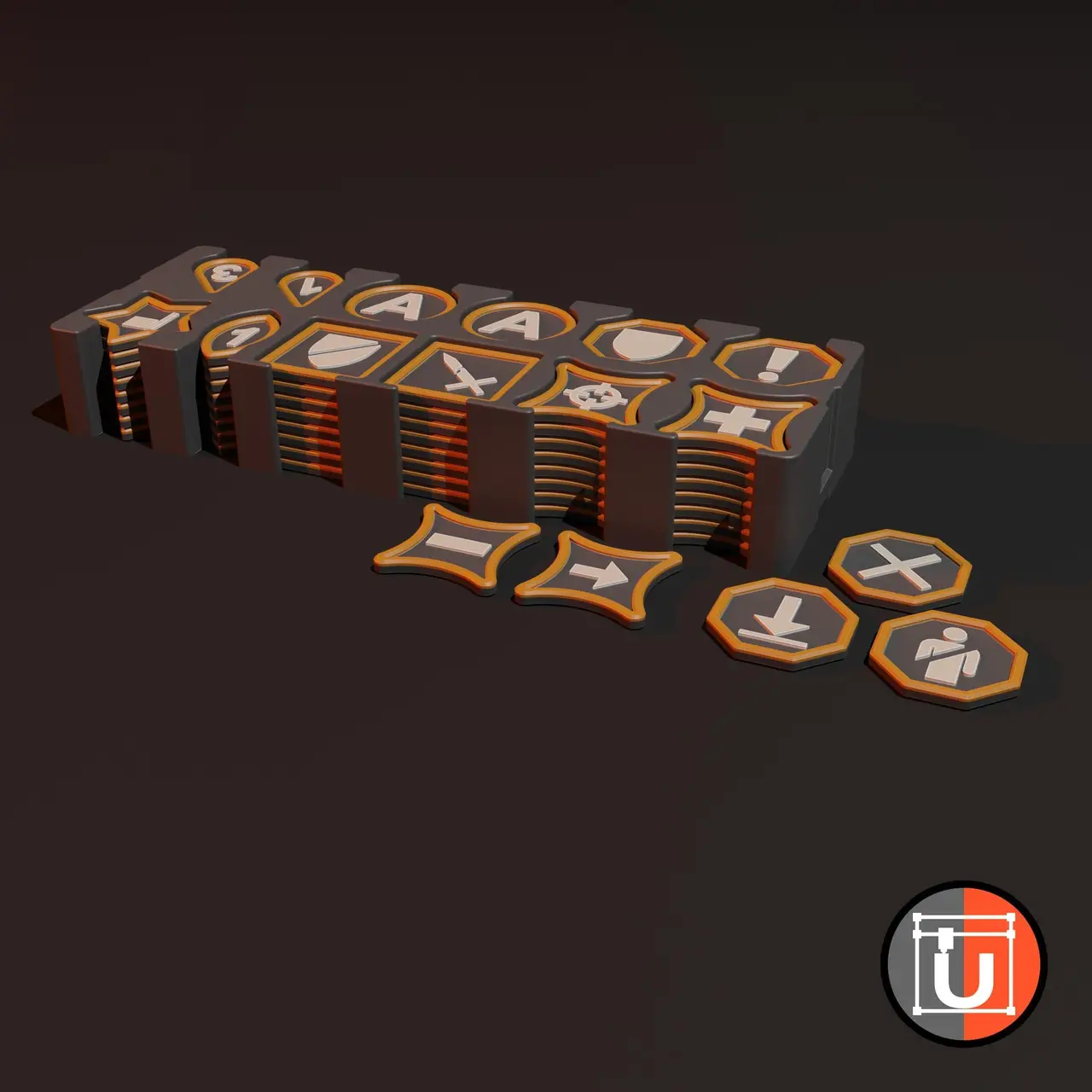 Token Set for Wargaming — modelo 3D