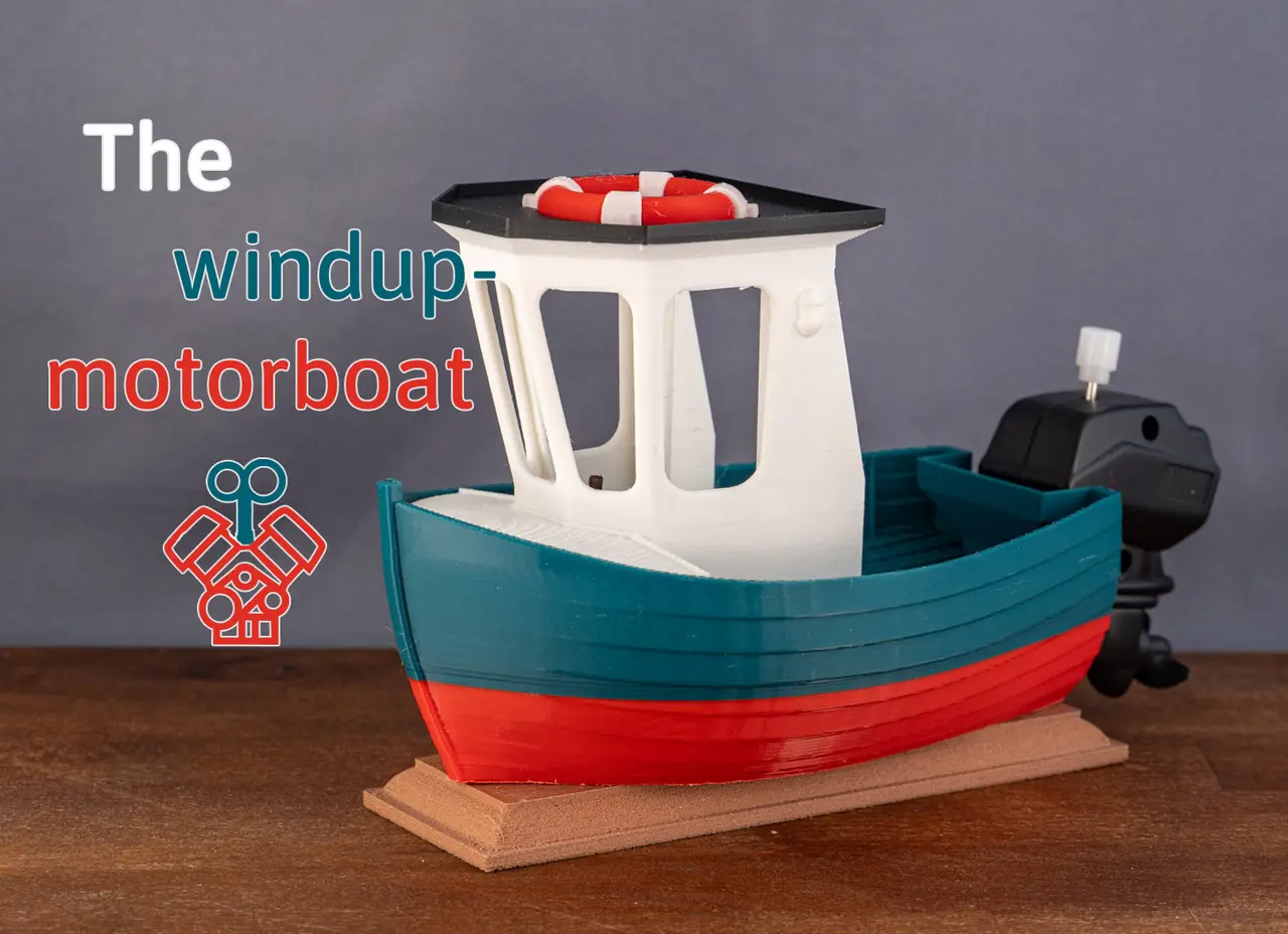 Boat Model 010 - The windup-motor boat — modelo 3D