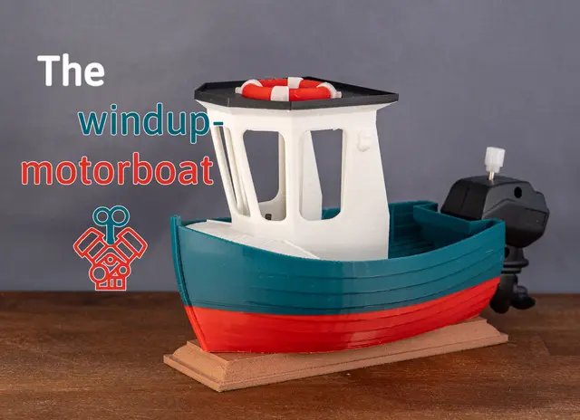 Boat Model 010 - The windup-motor boat — modelo 3D