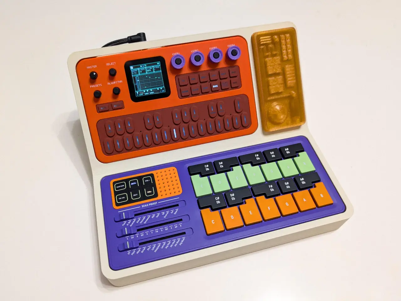 Stand for M-VAVE FM-1 and Synido Scale Pocket — modelo 3D