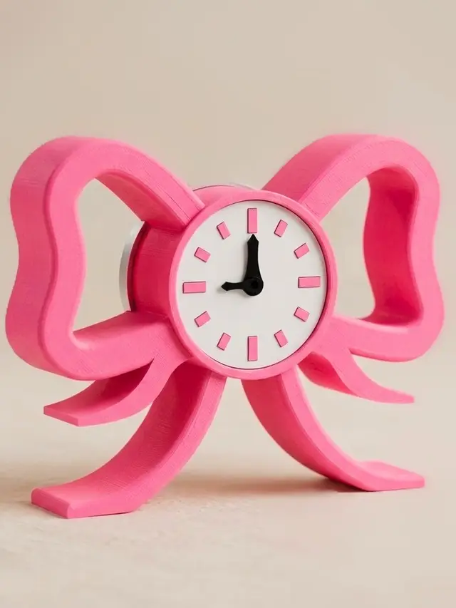 Belle Bow Clock - Bambu Lab Clock Kit 011 — modelo 3D