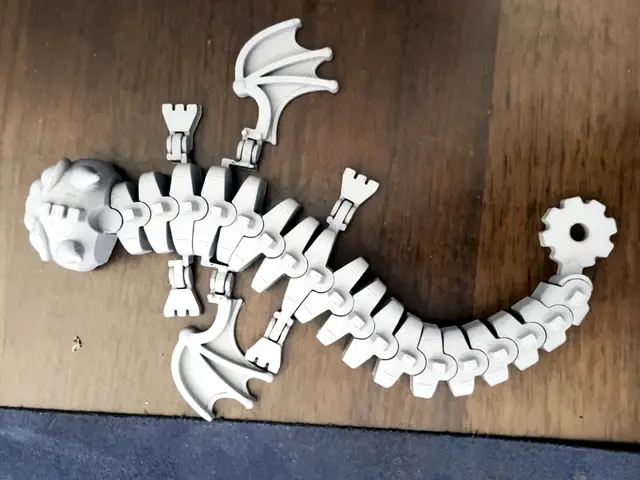 Cogdragon - Print-in-Place Flexi Gear Dragon — modelo 3D