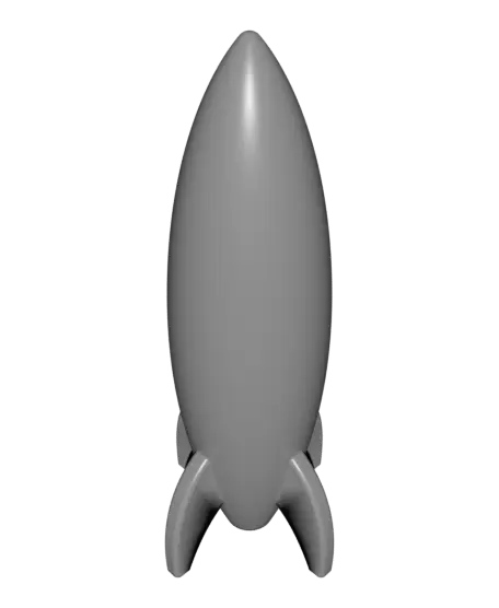 Minimalist Rocket Ship — modelo 3D