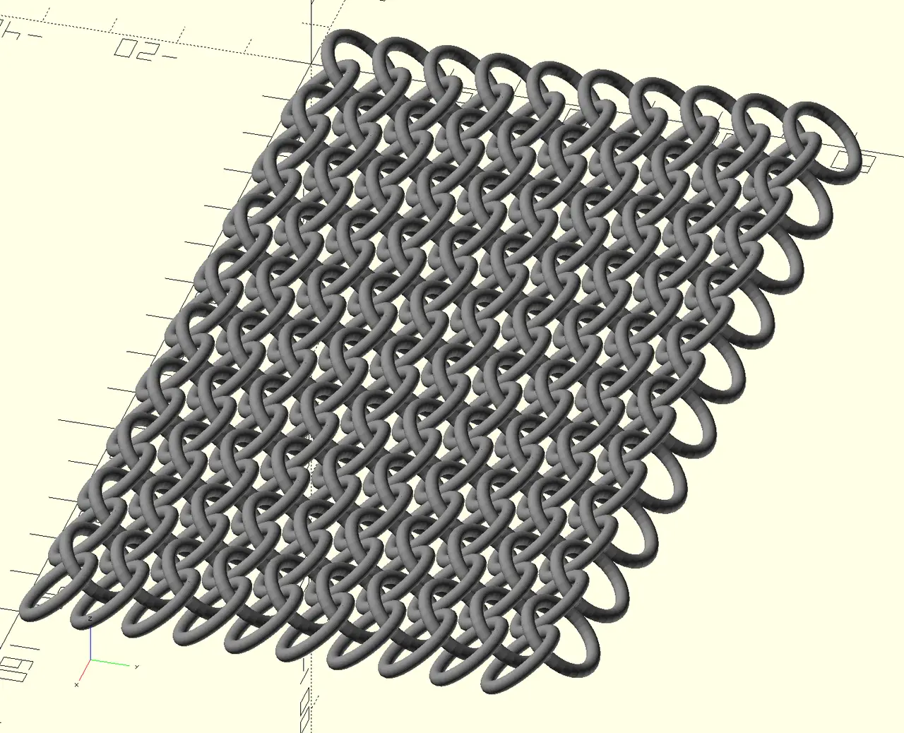 Parametric Chain Mail V2 — modelo 3D