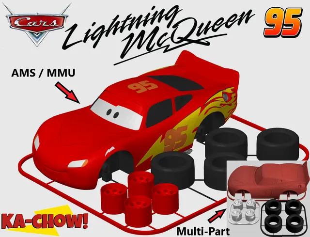 Lightning McQueen Kit Card (Disney Pixar Cars Movie) — modelo 3D