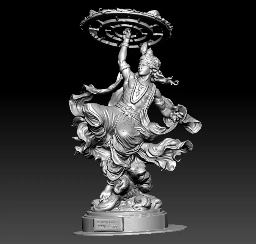 Lord Krishna Sculptur — modelo 3D