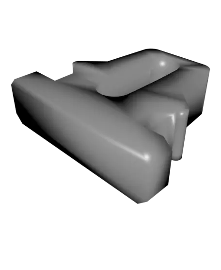 Drawer Stopper - Outer Corner Pin — modelo 3D