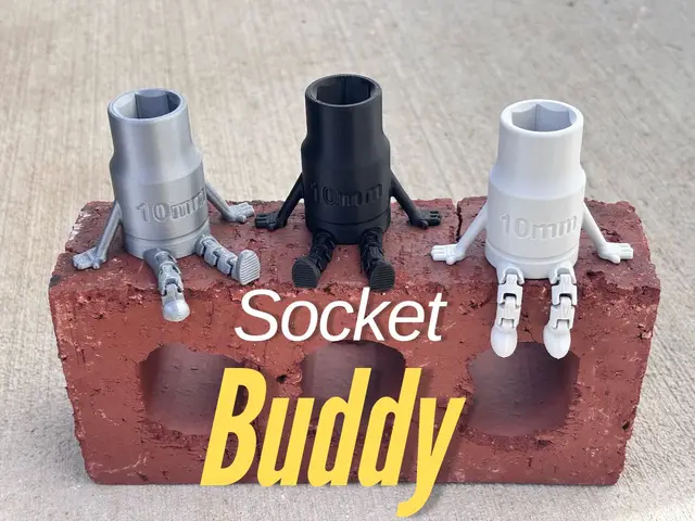 10mm Socket with articulated legs — modelo 3D