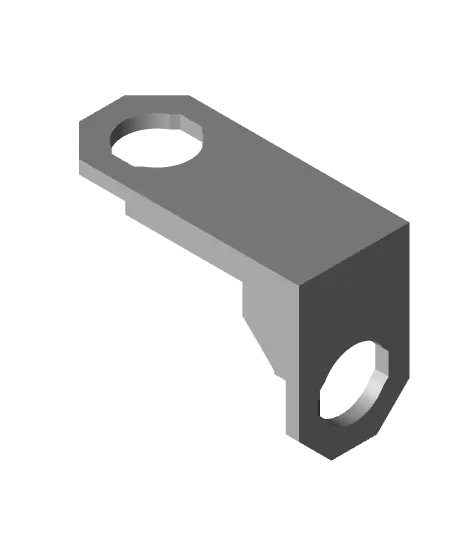 Type 2, Mid Thread Holes, 1x2 Outside Bracket — modelo 3D