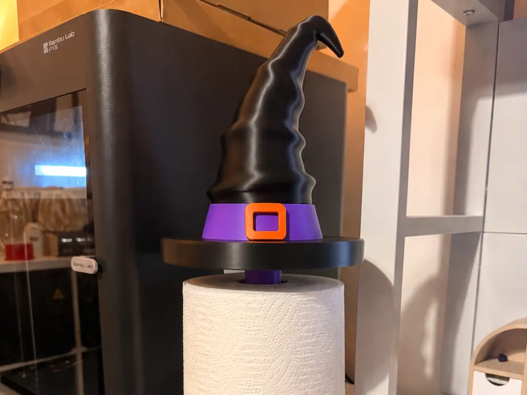 Witch Hat Paper Towel Holder – No AMS Halloween — modelo 3D