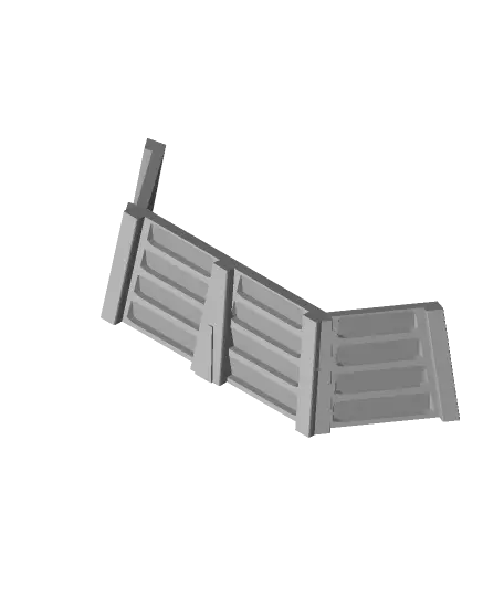 Star Wars Legion Terrain - Crates, Barrels and Barricades — modelo 3D