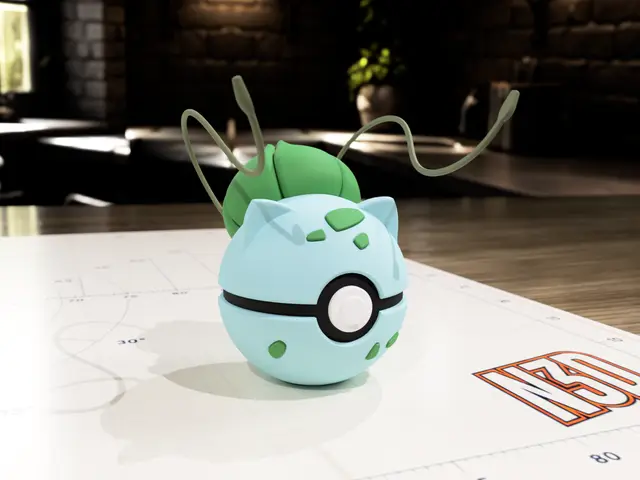 #0001 - Bulbasaur Ball — modelo 3D