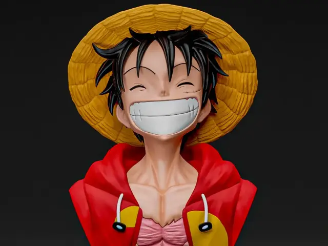 Monkey D. Luffy Bust — modelo 3D