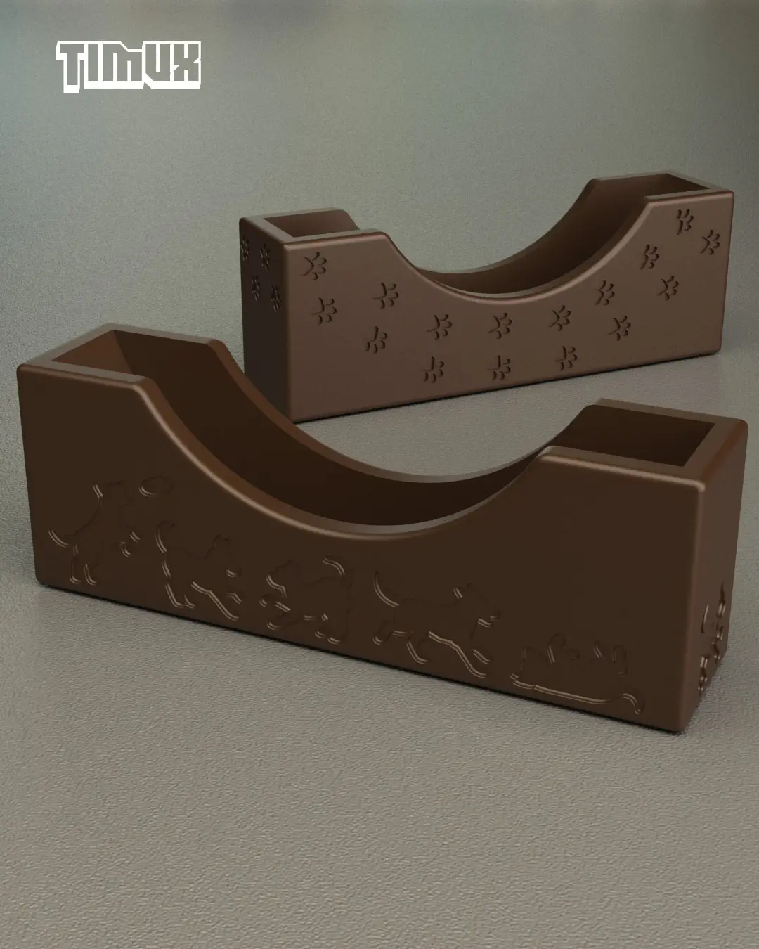 CONTAINER SET FOR COASTER — modelo 3D