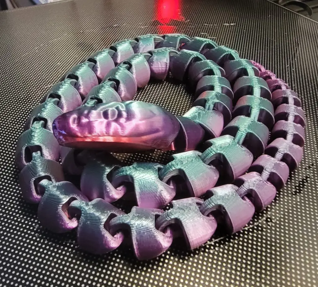 Articulated Snake v8 (bigger head) - Reupload — modelo 3D