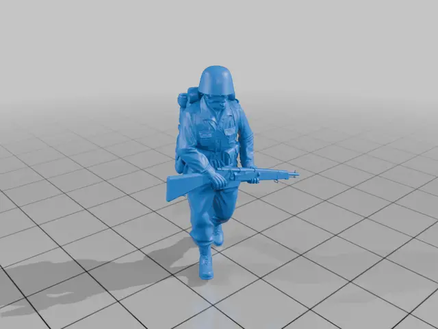 28mm Italian soldier walking — modelo 3D
