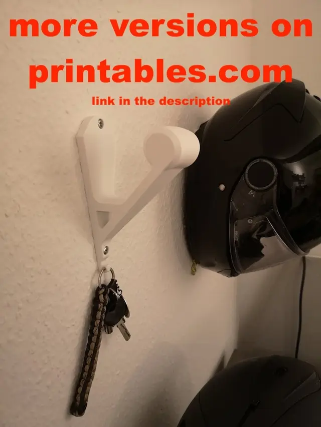 helmet hook (many different versions) — modelo 3D