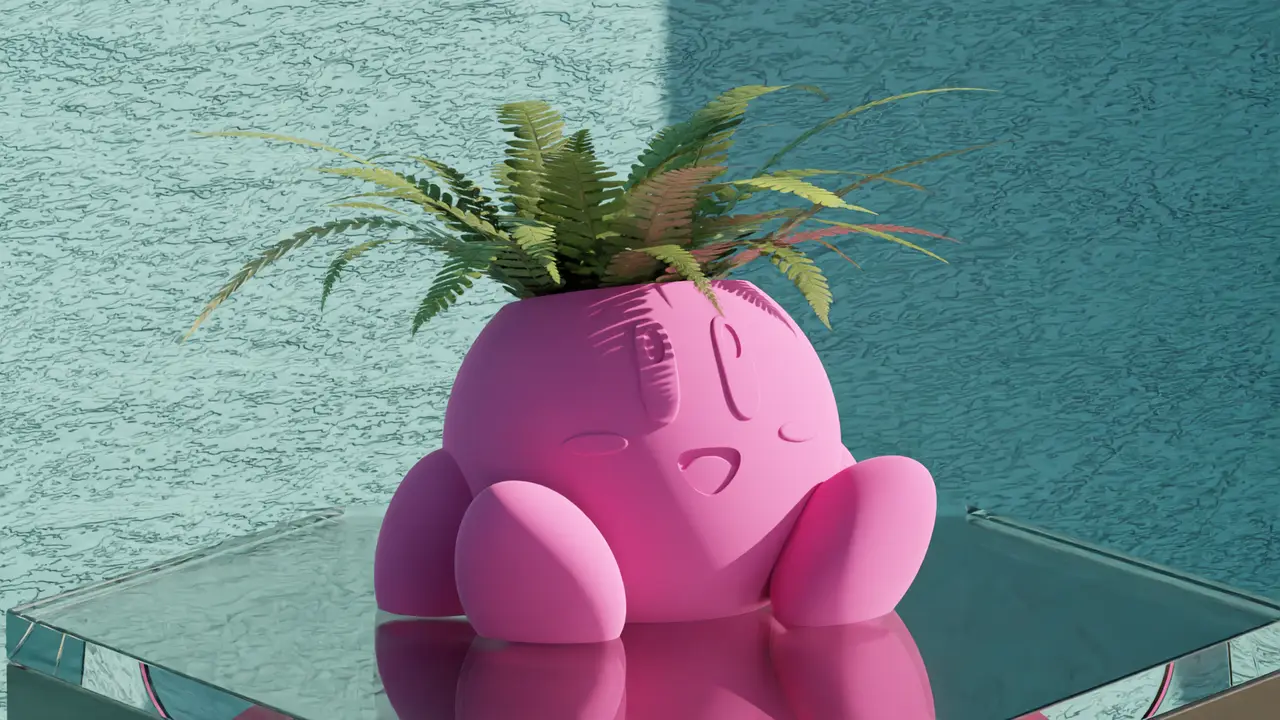 Kirby - Pen Holder/Pot Plant — modelo 3D